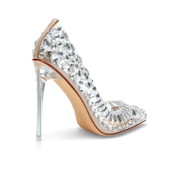 Azalea Wang- Bonnie Glass Heels Size 8 - Picture 4 of 9